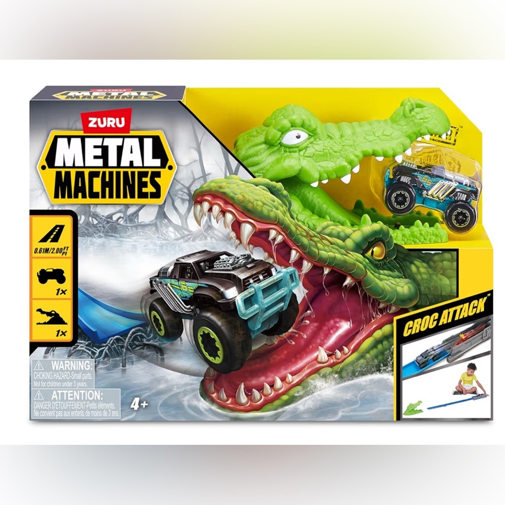Zuru Metal Machines Croc Attack Set - Green and Black